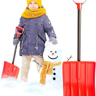 Premium Canadian Powder Coated Steel Kids Shovel or Emergency Shovel - Winnipeg Winner Red