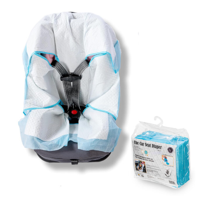 Universal Fit Disposable Liner for Automobile Child Safety Seats, Baby Car Seat Covers, Child Car Seat Cover - Pack of 10 (blue)